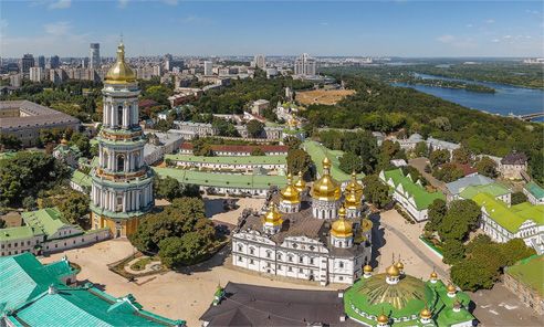 Вид на Києво-Печерську лавру